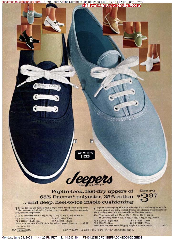 1969 Sears Spring Summer Catalog, Page 448