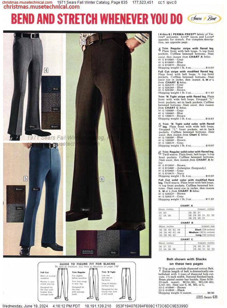 1971 Sears Fall Winter Catalog, Page 635