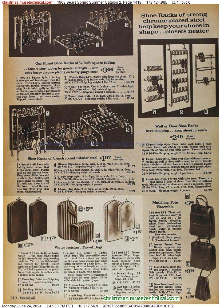 1968 Sears Spring Summer Catalog 2, Page 1418