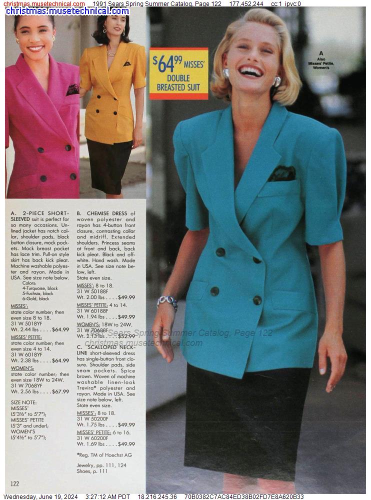 1991 Sears Spring Summer Catalog, Page 122