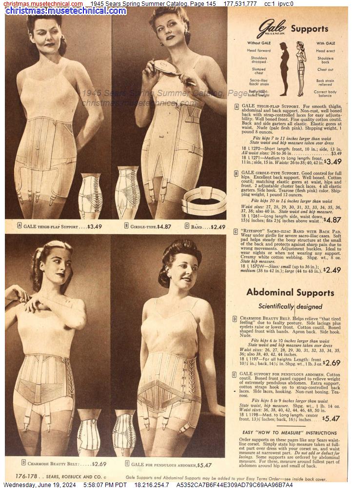 1945 Sears Spring Summer Catalog, Page 145