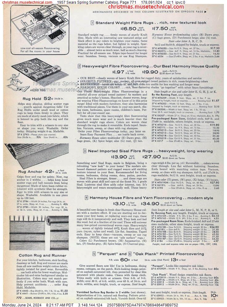 1957 Sears Spring Summer Catalog, Page 771