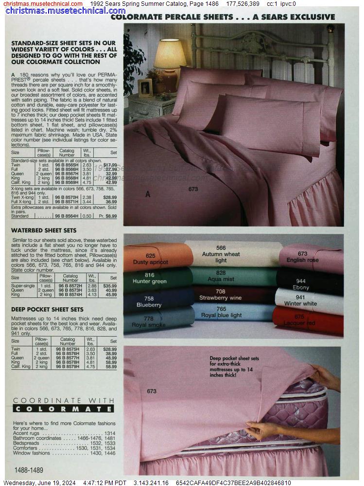 1992 Sears Spring Summer Catalog, Page 1486