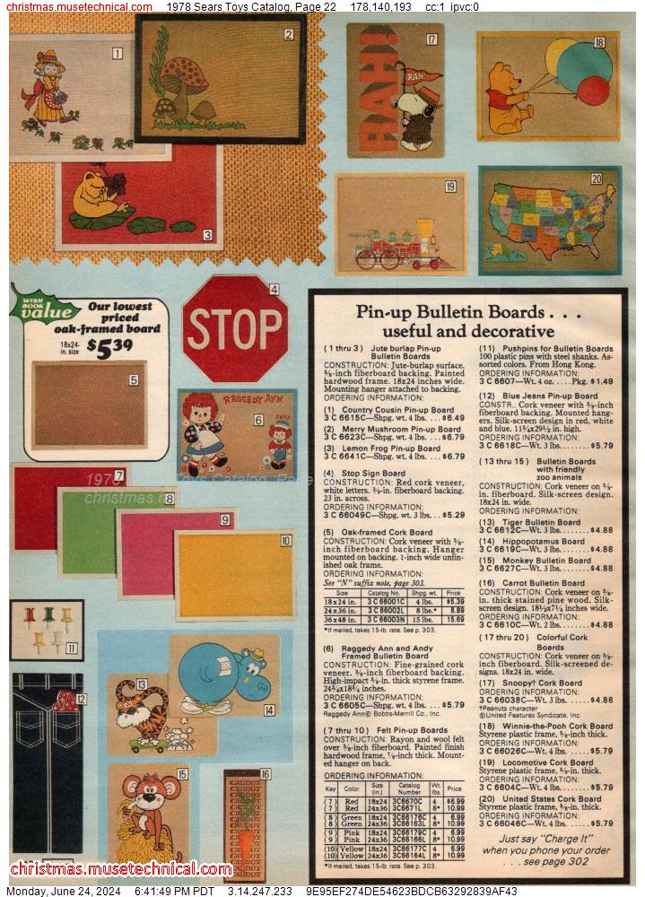 1978 Sears Toys Catalog, Page 22