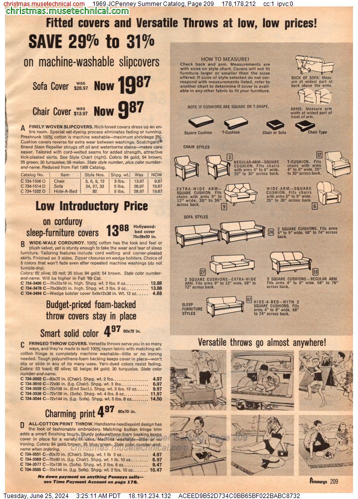 1969 JCPenney Summer Catalog, Page 209