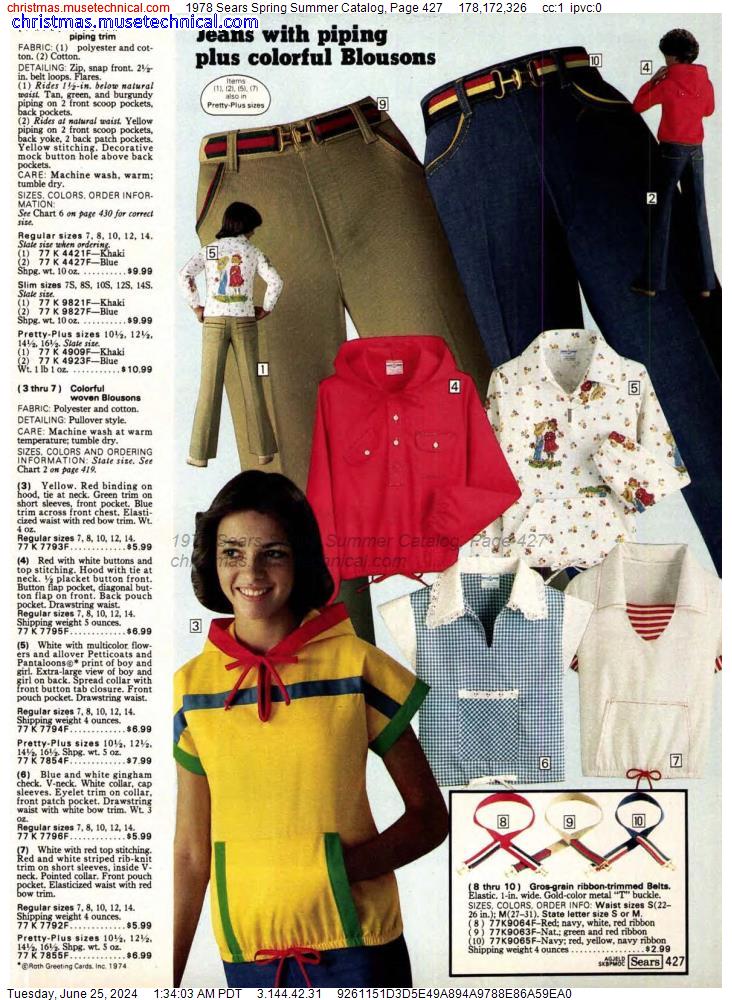 1978 Sears Spring Summer Catalog, Page 427