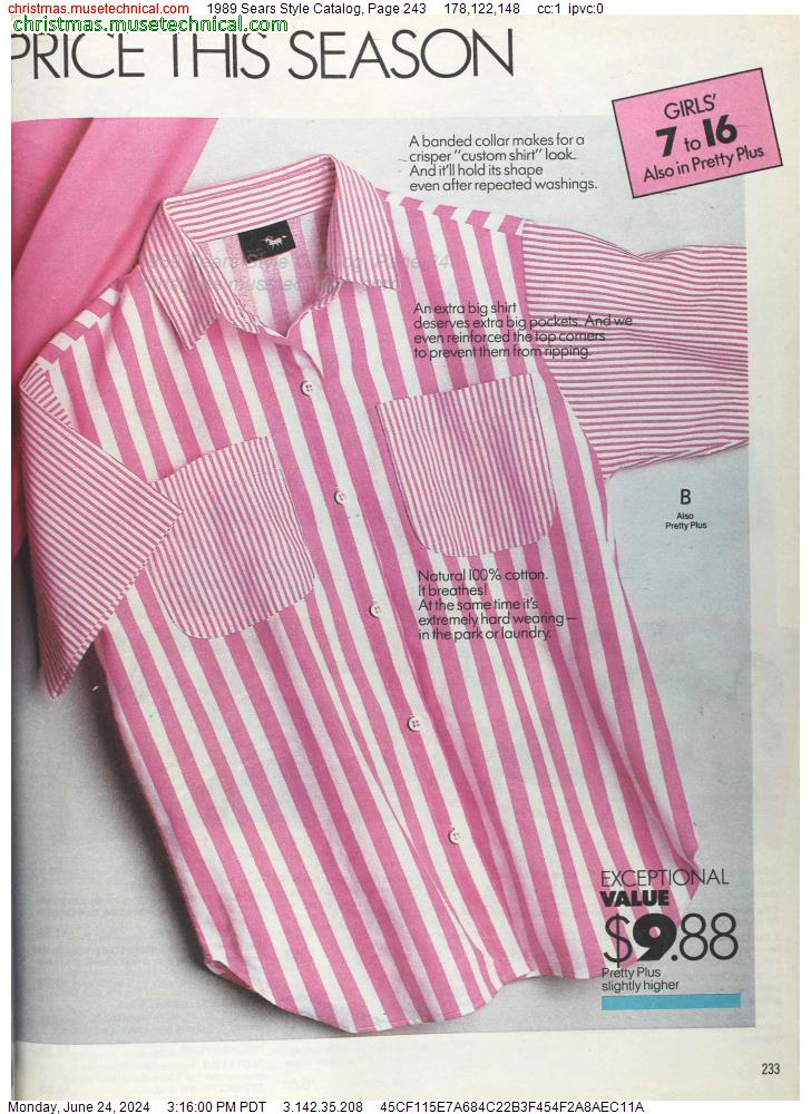 1989 Sears Style Catalog, Page 243