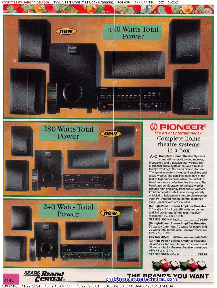 1996 Sears Christmas Book (Canada), Page 416