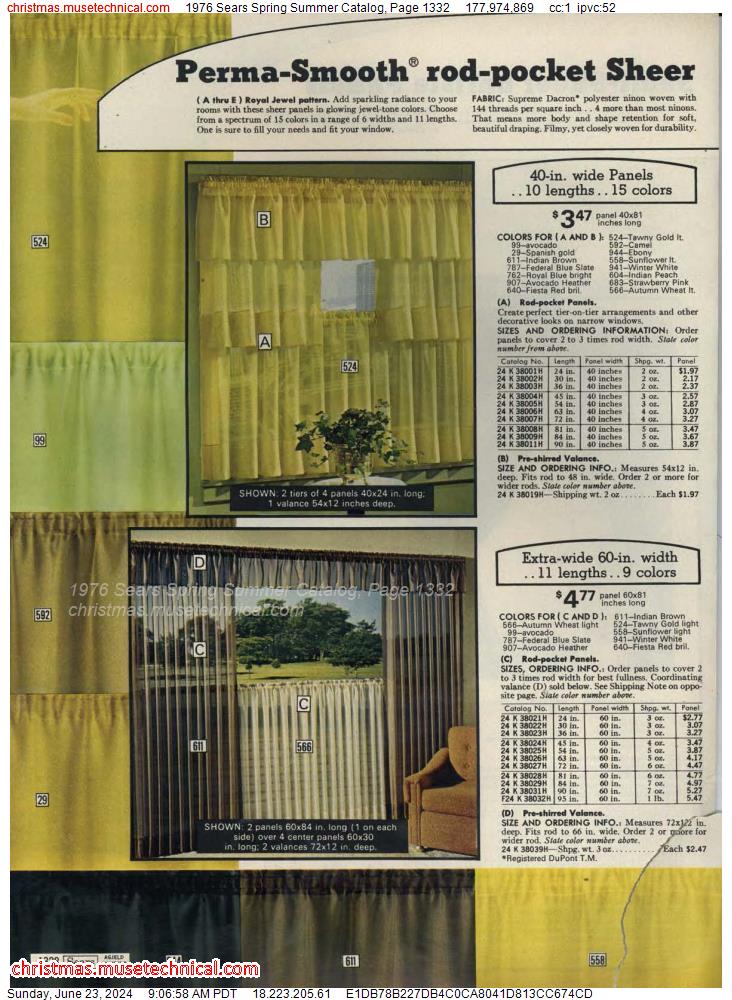 1976 Sears Spring Summer Catalog, Page 1332