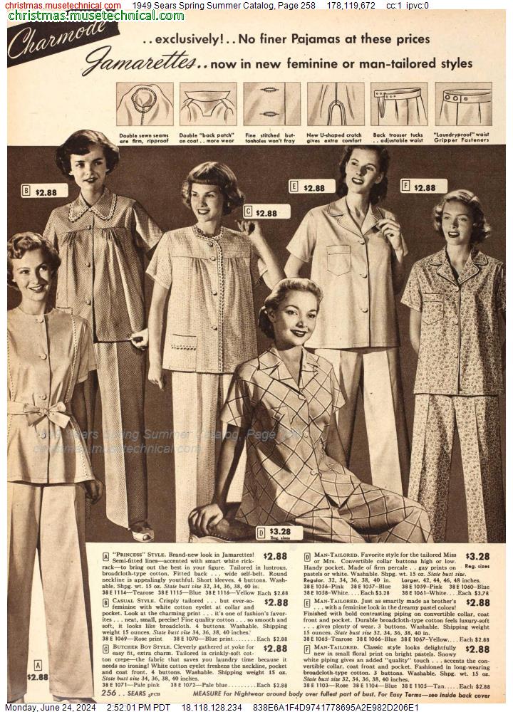 1949 Sears Spring Summer Catalog, Page 258