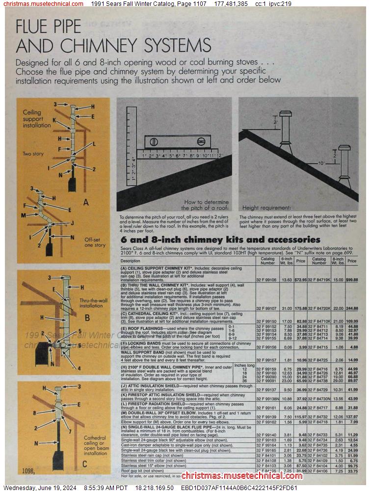 1991 Sears Fall Winter Catalog, Page 1107