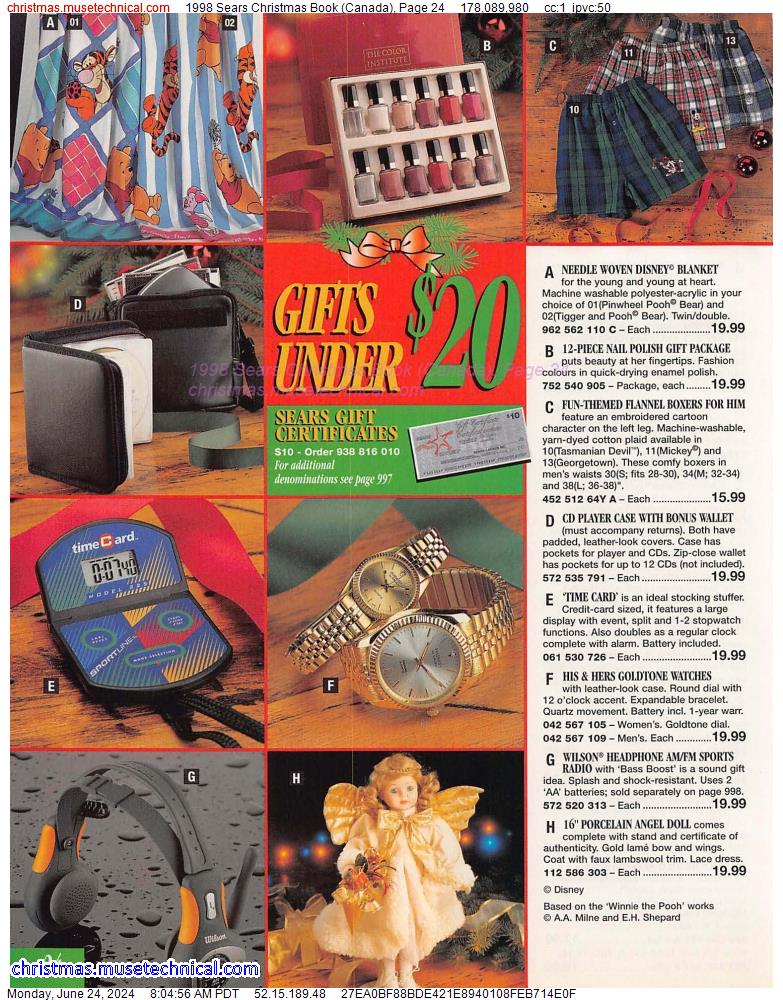 1998 Sears Christmas Book (Canada), Page 24
