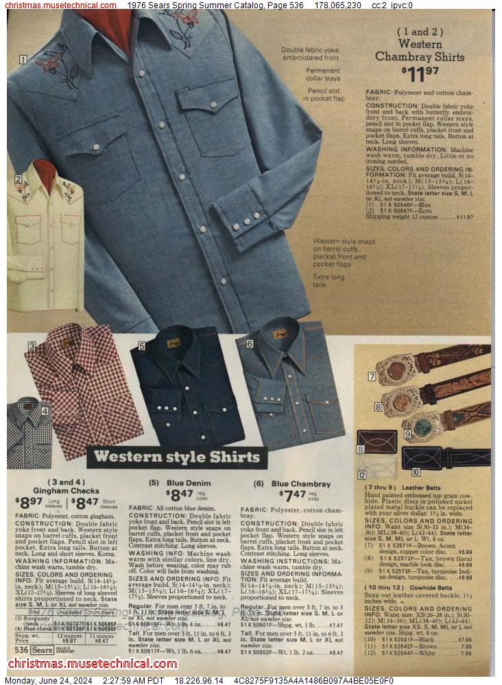 1976 Sears Spring Summer Catalog, Page 536
