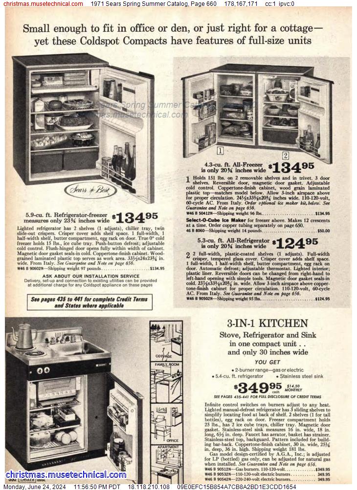 1971 Sears Spring Summer Catalog, Page 660