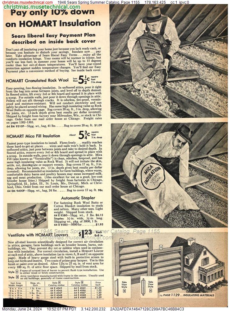 1946 Sears Spring Summer Catalog, Page 1155