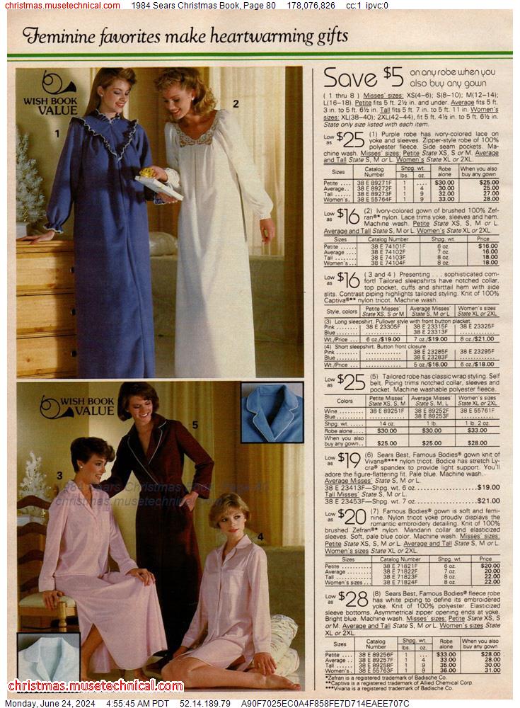 1984 Sears Christmas Book, Page 80