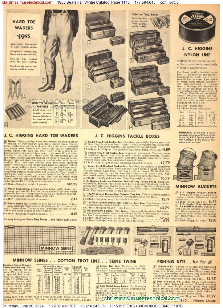 1950 Sears Fall Winter Catalog, Page 1146