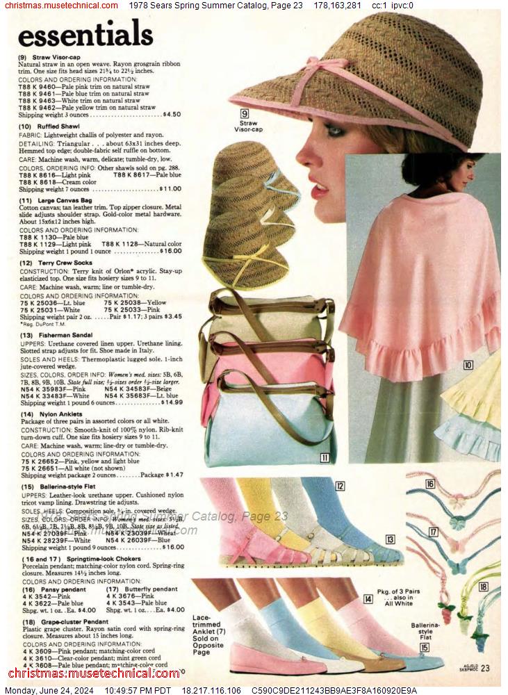 1978 Sears Spring Summer Catalog, Page 23