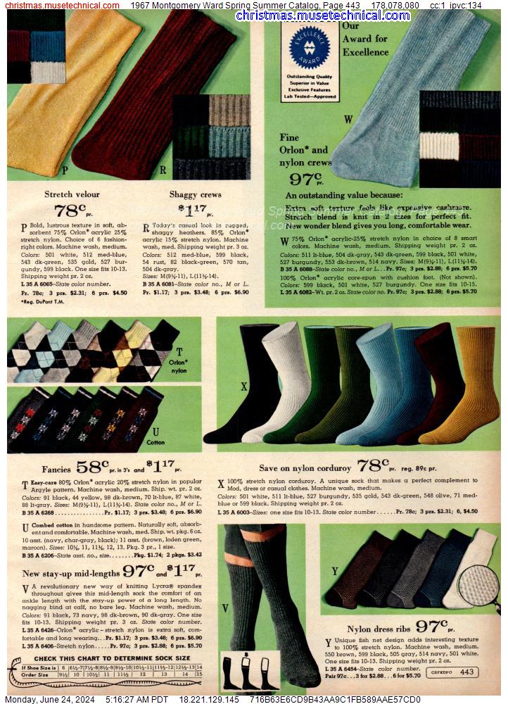 1967 Montgomery Ward Spring Summer Catalog, Page 443