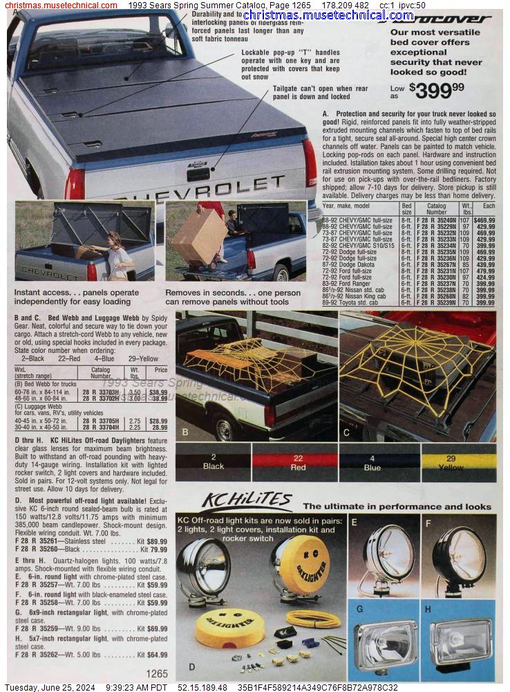 1993 Sears Spring Summer Catalog, Page 1265