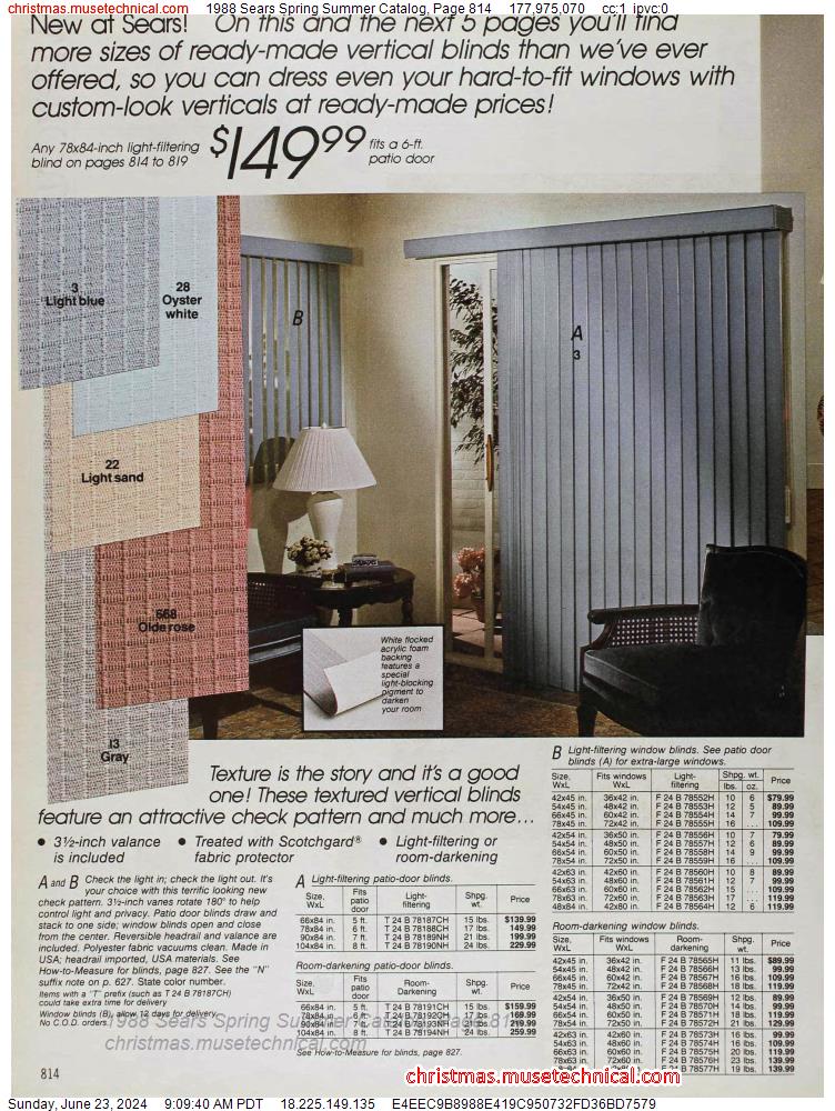 1988 Sears Spring Summer Catalog, Page 814