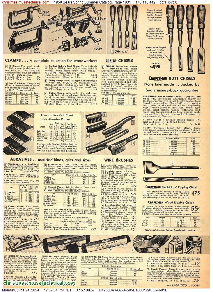 1950 Sears Spring Summer Catalog, Page 1031