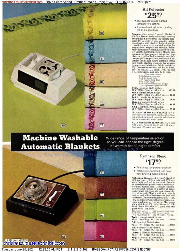1975 Sears Spring Summer Catalog, Page 1242