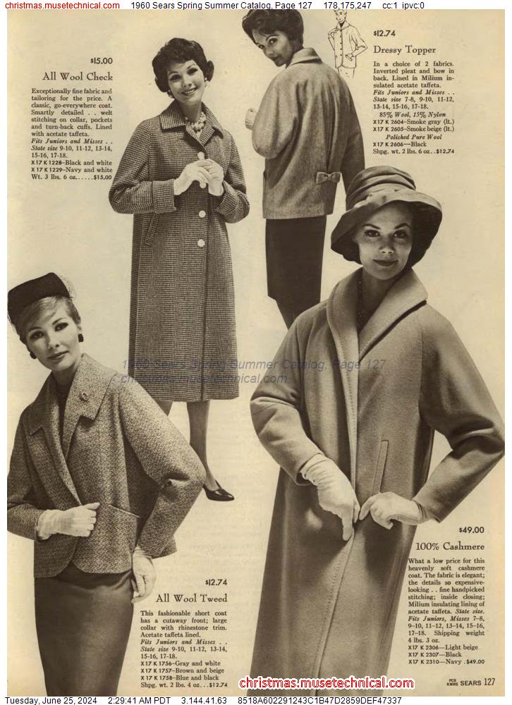 1960 Sears Spring Summer Catalog, Page 127