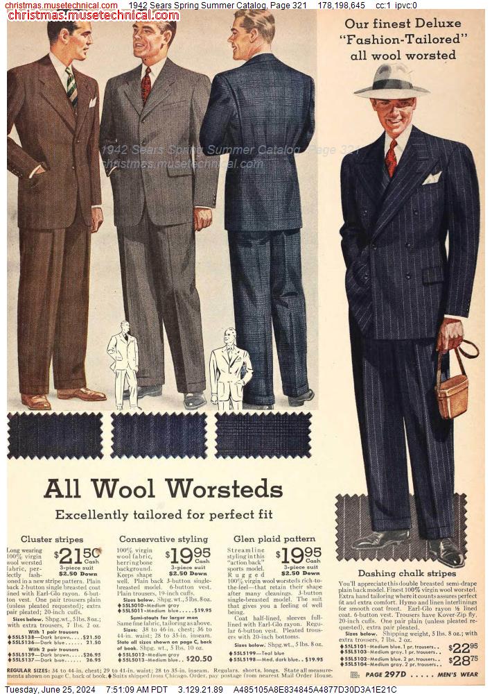 1942 Sears Spring Summer Catalog, Page 321