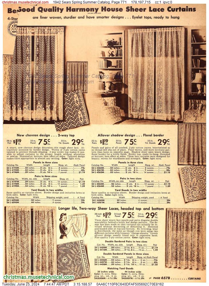 1942 Sears Spring Summer Catalog, Page 771