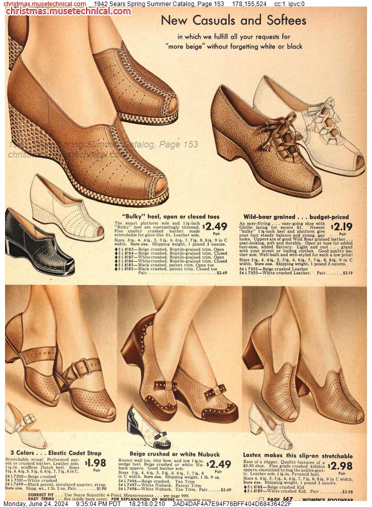 1942 Sears Spring Summer Catalog, Page 153