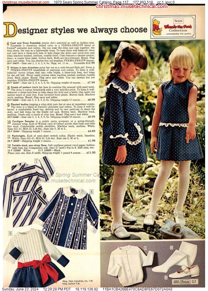 1970 Sears Spring Summer Catalog, Page 117