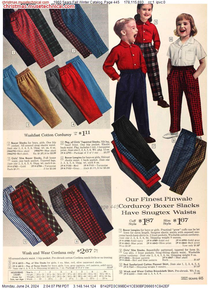 1960 Sears Fall Winter Catalog, Page 445