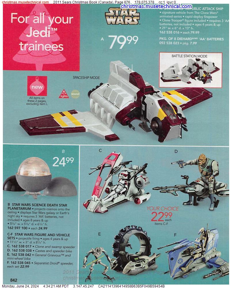 2011 Sears Christmas Book (Canada), Page 876