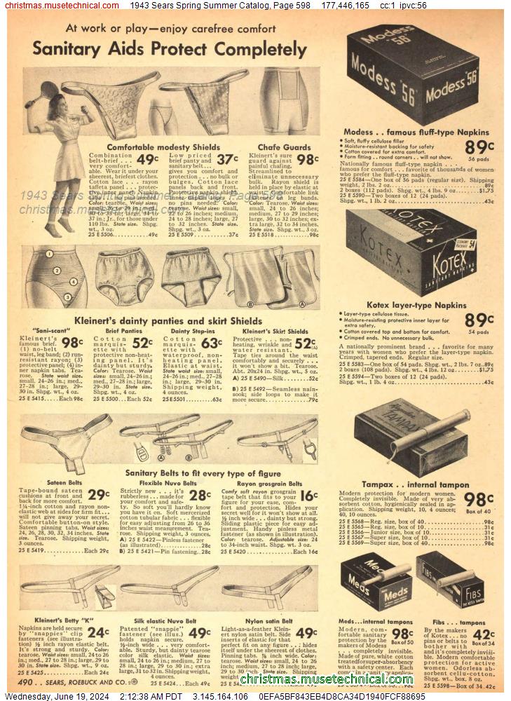 1943 Sears Spring Summer Catalog, Page 598