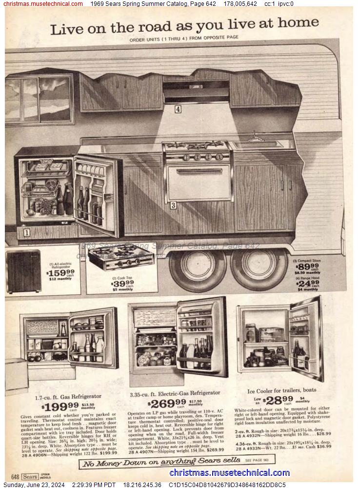 1969 Sears Spring Summer Catalog, Page 642