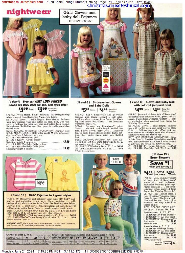 1978 Sears Spring Summer Catalog, Page 371