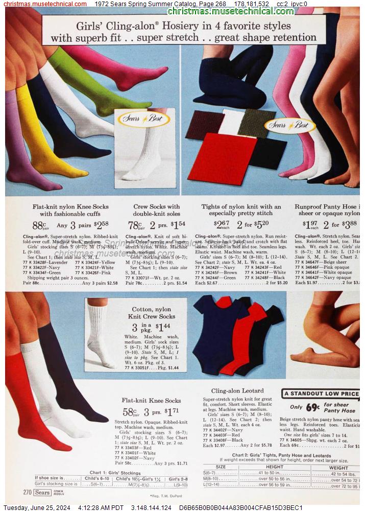 1972 Sears Spring Summer Catalog, Page 268