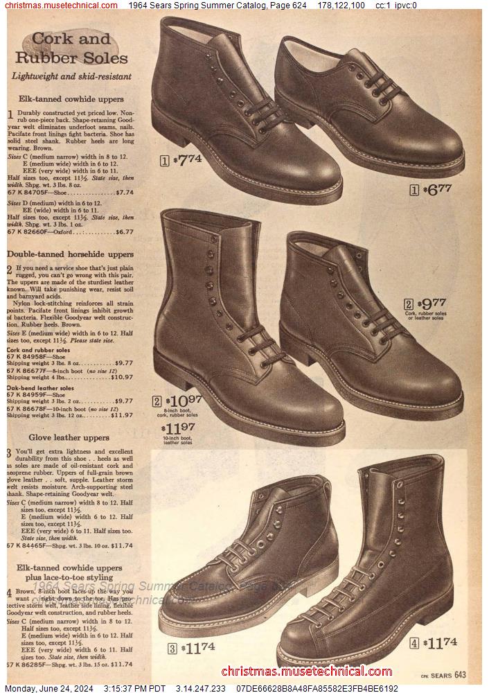 1964 Sears Spring Summer Catalog, Page 624