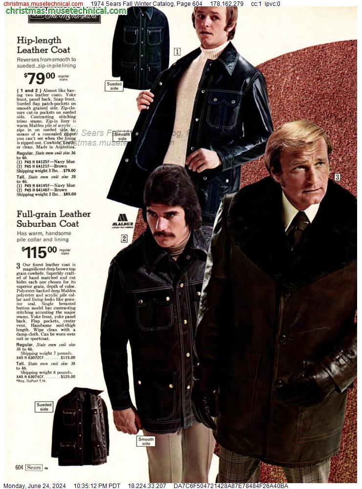 1974 Sears Fall Winter Catalog, Page 604