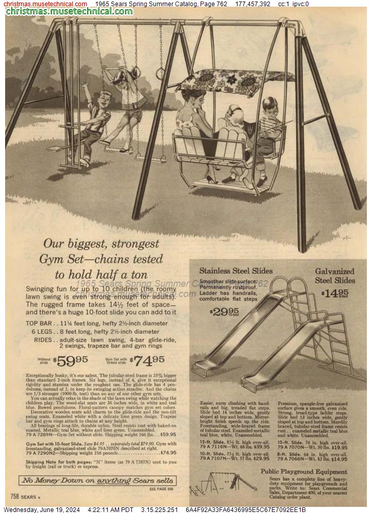 1965 Sears Spring Summer Catalog, Page 762