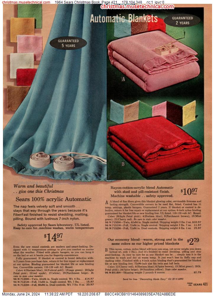 1964 Sears Christmas Book, Page 421