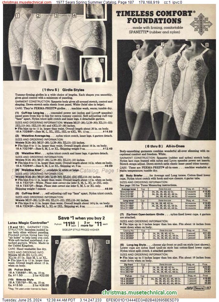 1977 Sears Spring Summer Catalog, Page 187