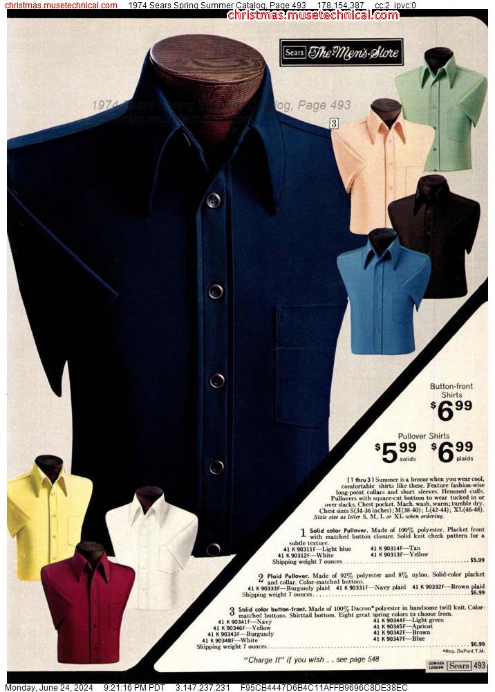 1974 Sears Spring Summer Catalog, Page 493