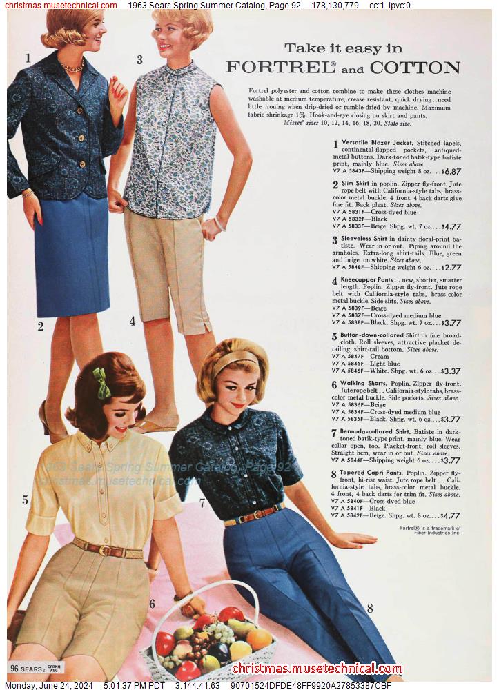 1963 Sears Spring Summer Catalog, Page 92