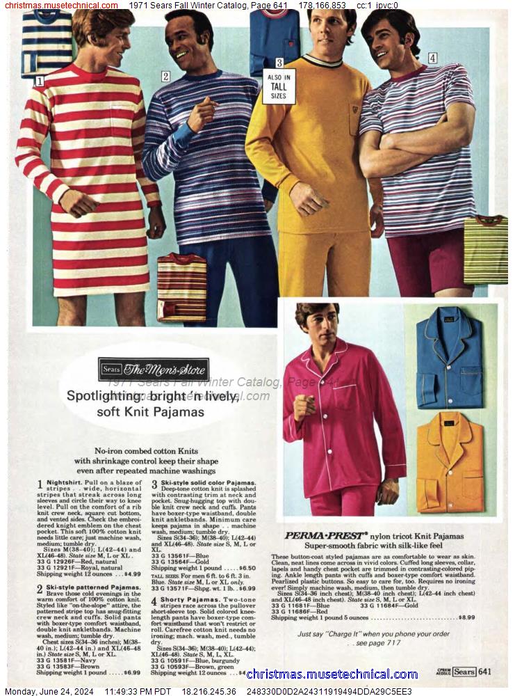 1971 Sears Fall Winter Catalog, Page 641