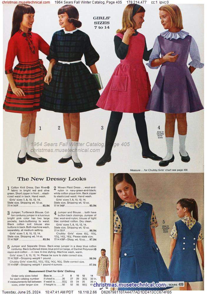 1964 Sears Fall Winter Catalog, Page 405