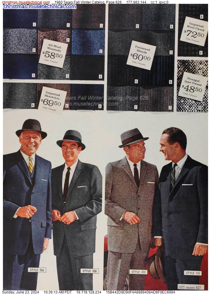 1960 Sears Fall Winter Catalog, Page 626