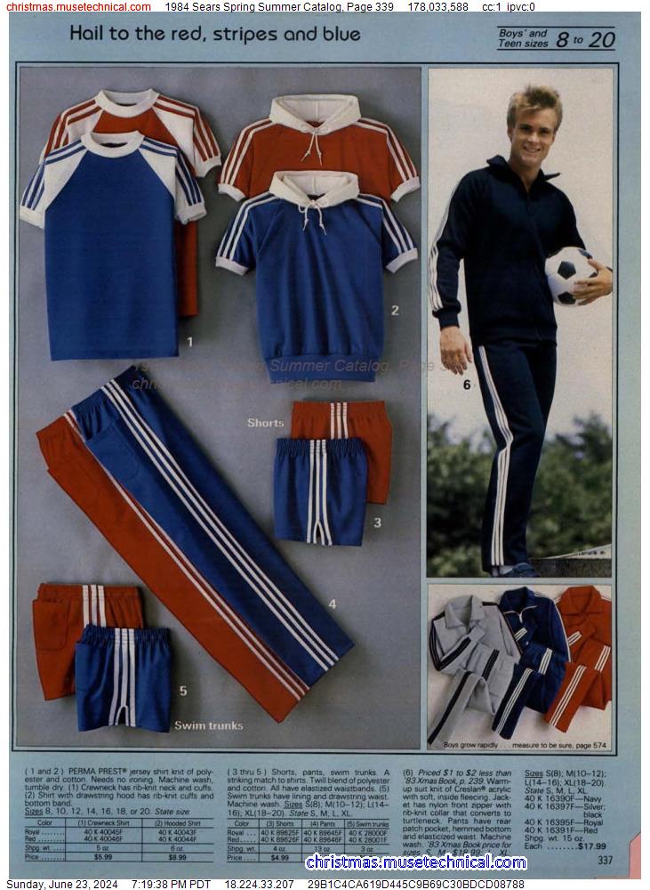 1984 Sears Spring Summer Catalog, Page 339