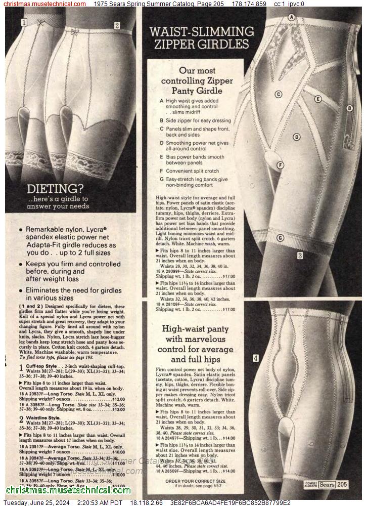 1975 Sears Spring Summer Catalog, Page 205